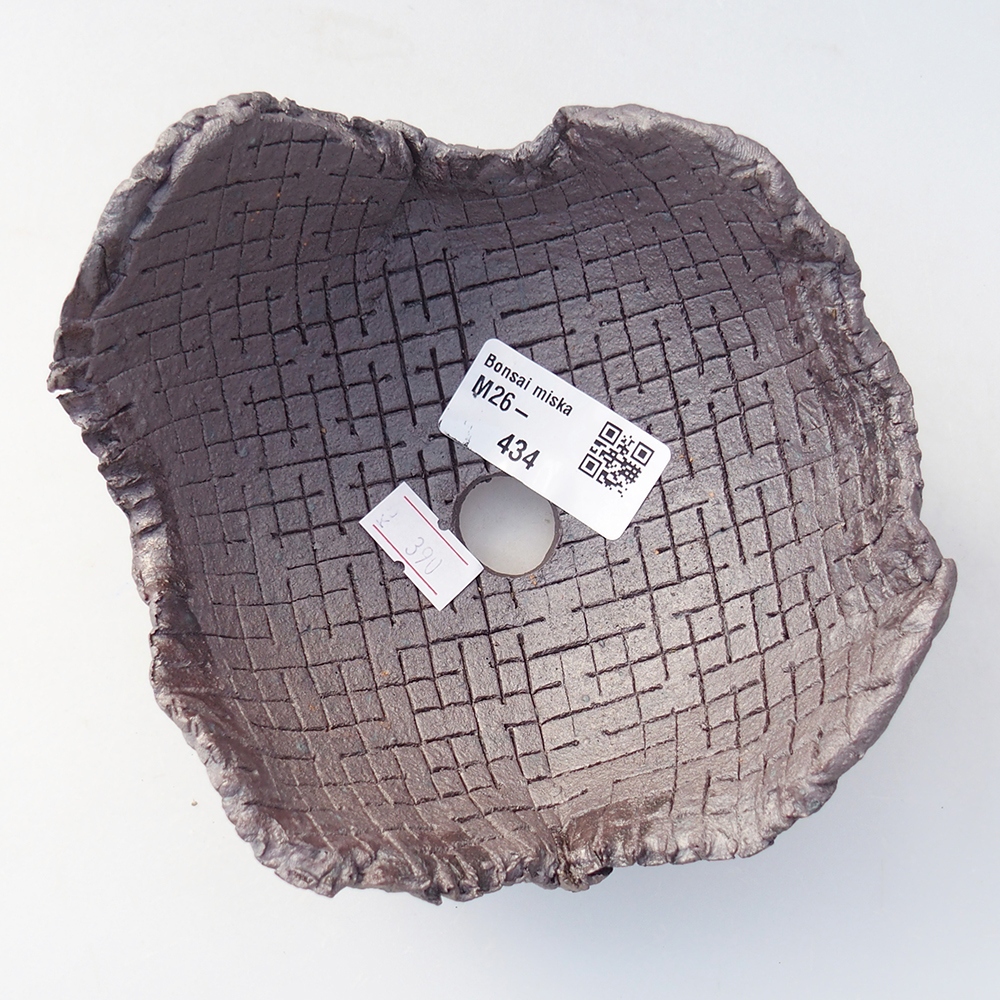 Muszla ceramiczna 13 x 12,5 x 7,5 cm, kolor metaliczny