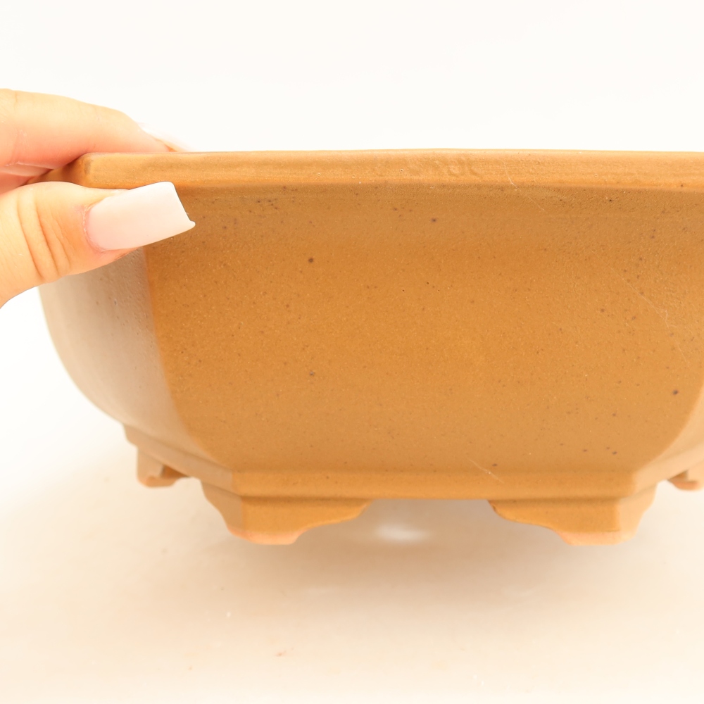 Ceramiczna miska do bonsai 28 x 24,5 x 9 cm, kolor brązowy
