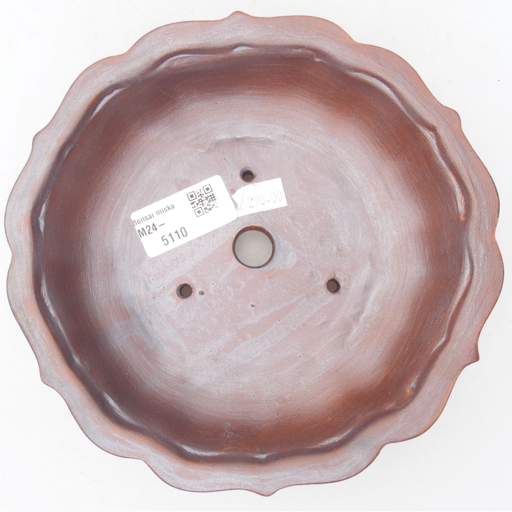 Ceramiczna miska bonsai 18,5 x 18,5 x 5 cm, kolor metaliczny