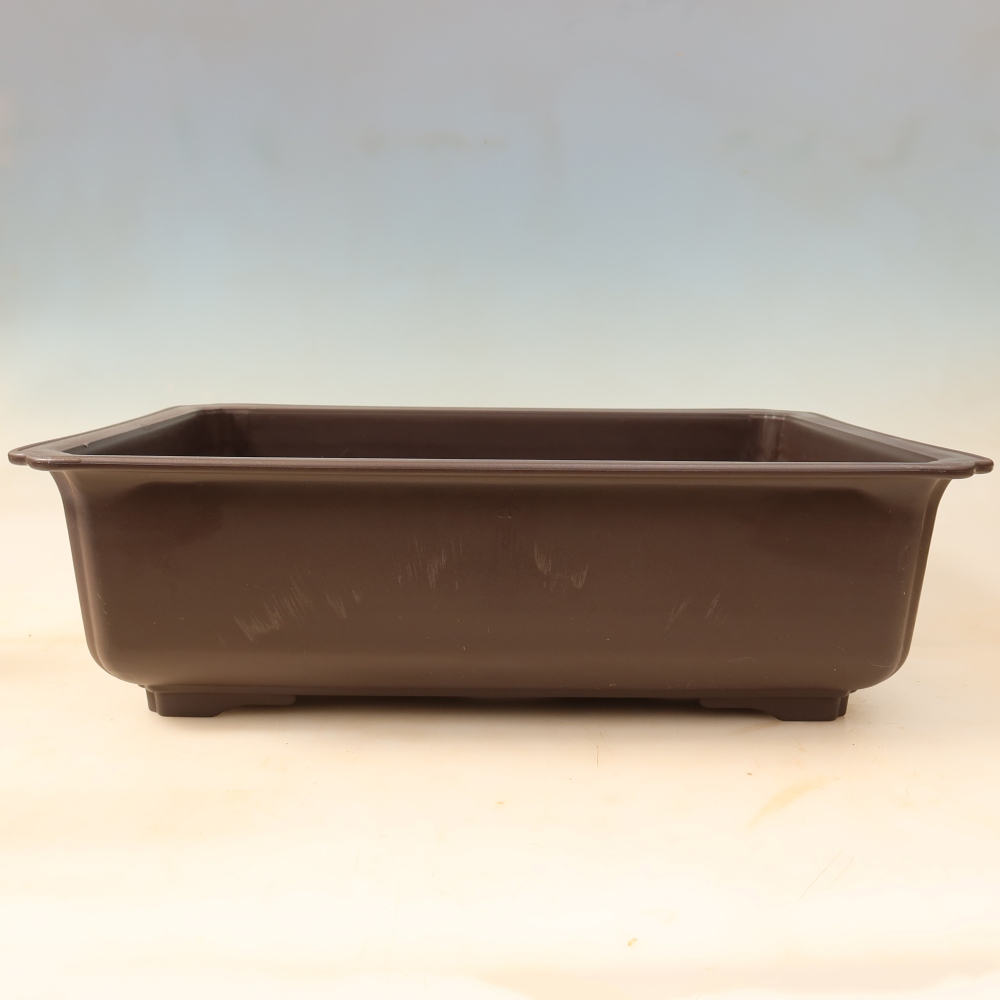 Plastikowa miska do bonsai MP-35, brązowa – 49 x 36 x 14,5 cm 