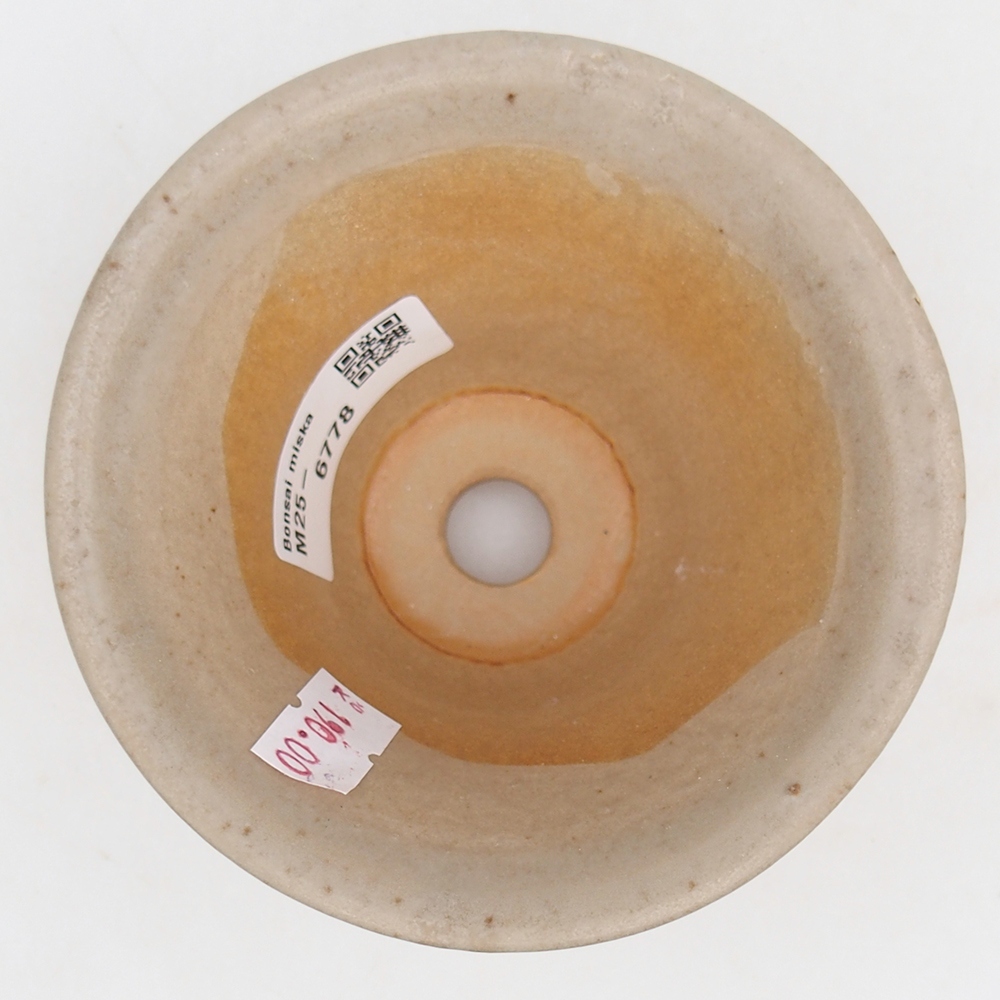 Ceramiczna miska do bonsai 10,5 x 10,5 x 7 cm, szara