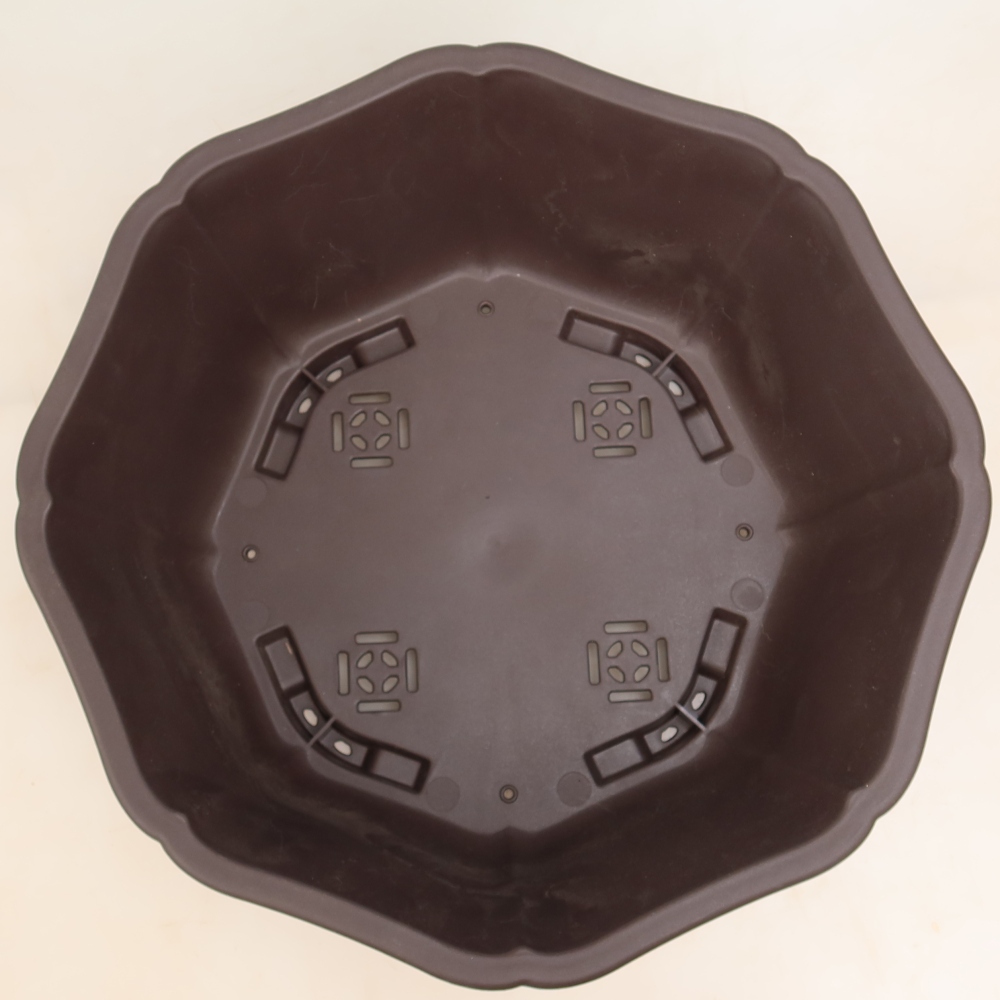Plastikowa miska do bonsai MP-31, brązowa – 39,5 x 37,5 x 14,5 cm