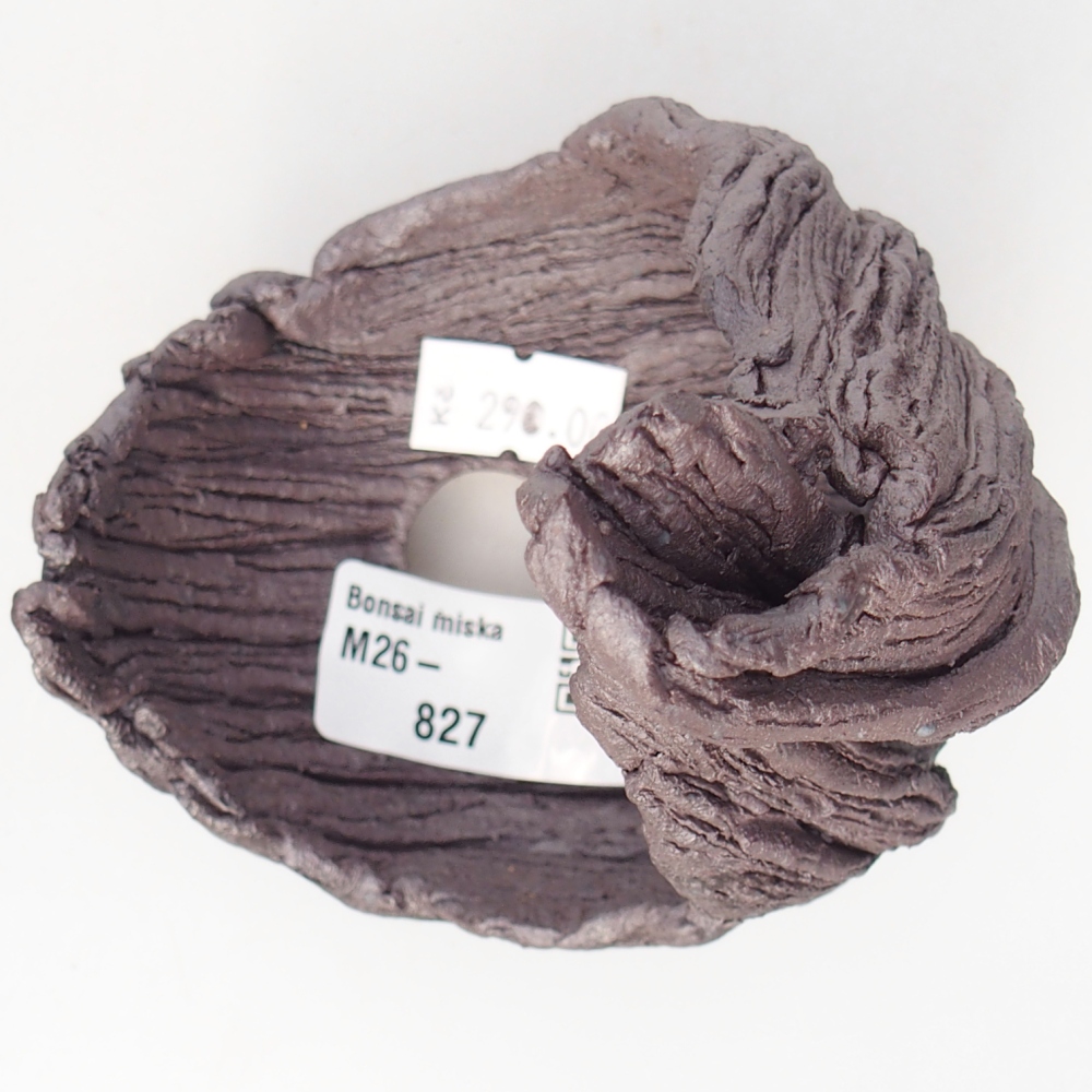 Muszla ceramiczna 9 x 7,5 x 13 cm, kolor metaliczny