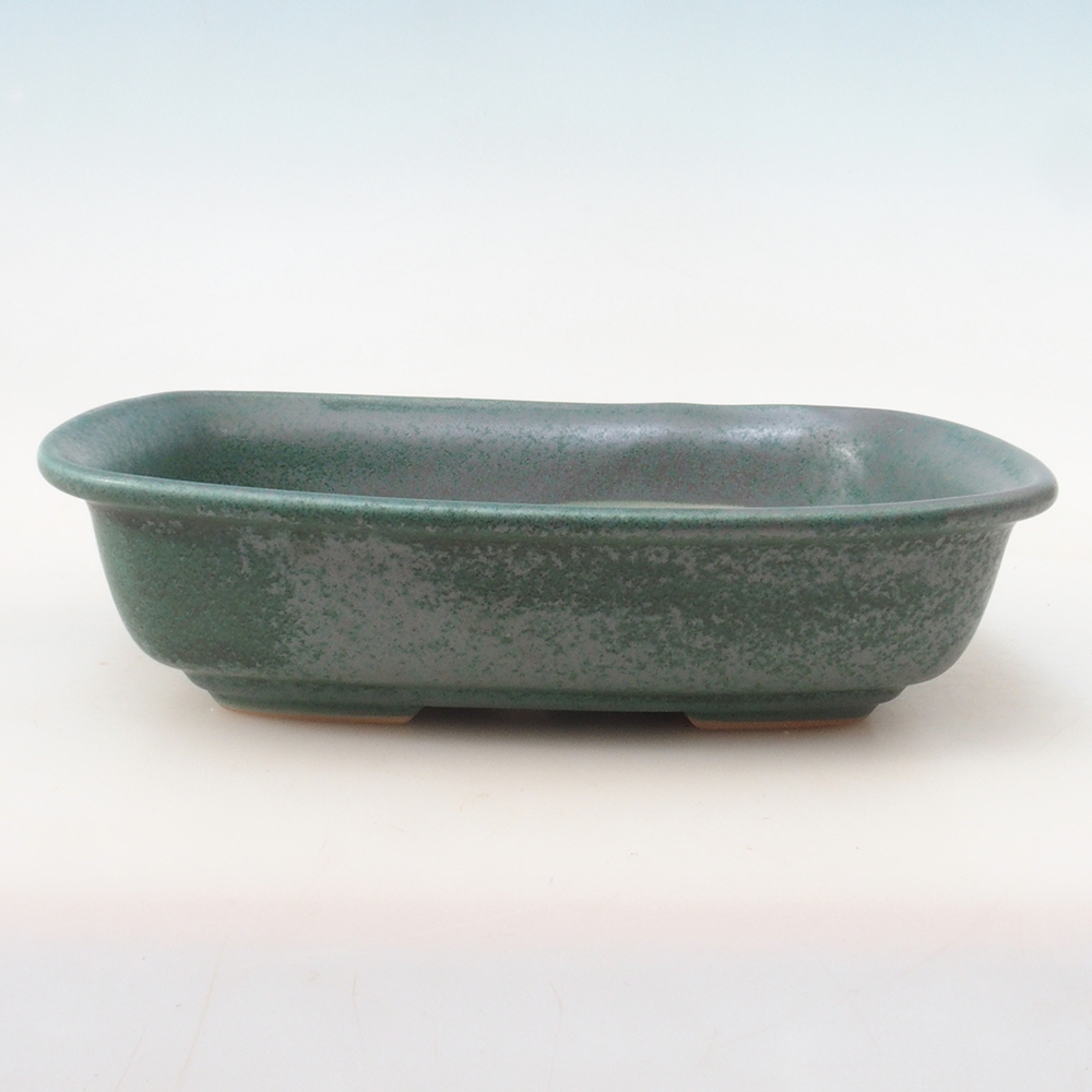 Bonsai bowl H08 - 25 x 19,5 x 6 cm. - zielony