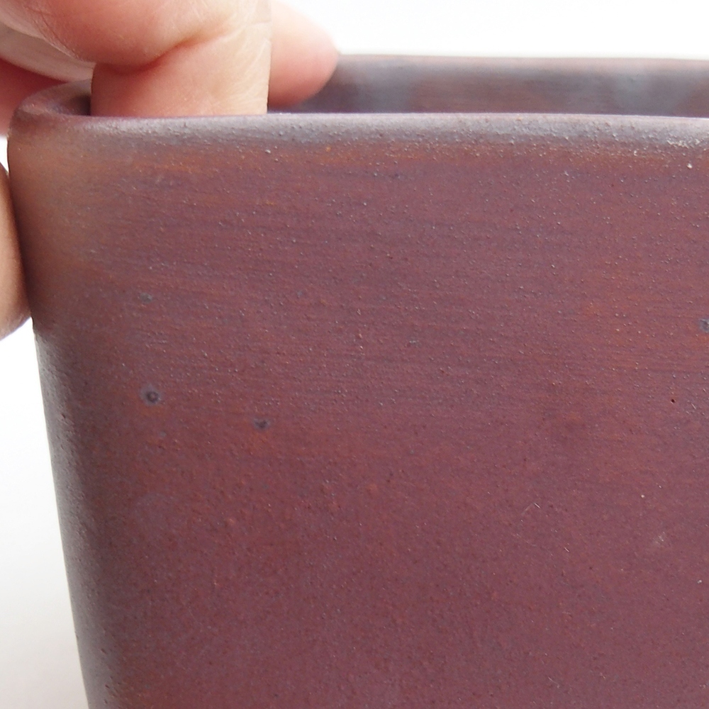 Ceramiczna miska do bonsai 10 x 10 x 8 cm, kolor metaliczny