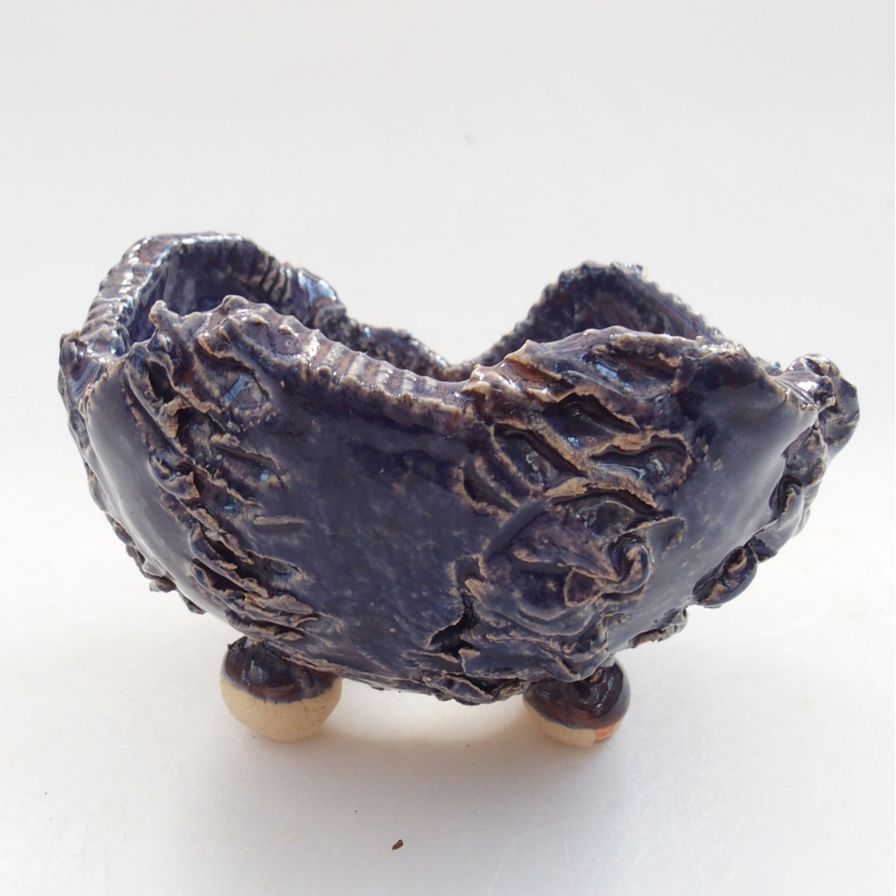 Muszla ceramiczna 7 x 7 x 5 cm, kolor niebieski