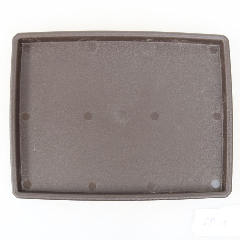 Podkładka pod bonsai z tworzywa PP-1 – 15 x 11 x 1,2 cm, brązowa