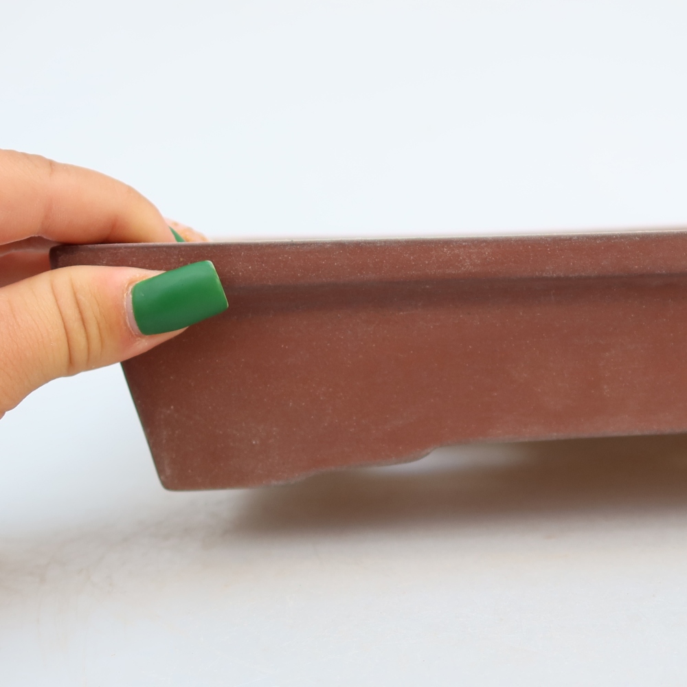 Ceramiczna miska  26 x 20 x 5 cm, kolor ceglasty