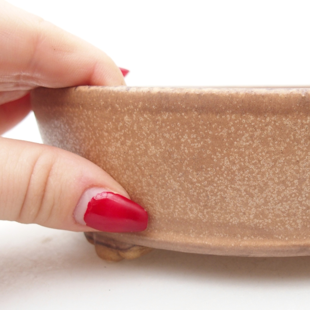 Ceramiczna miska do bonsai 15,5 x 15,5 x 5 cm, różowa