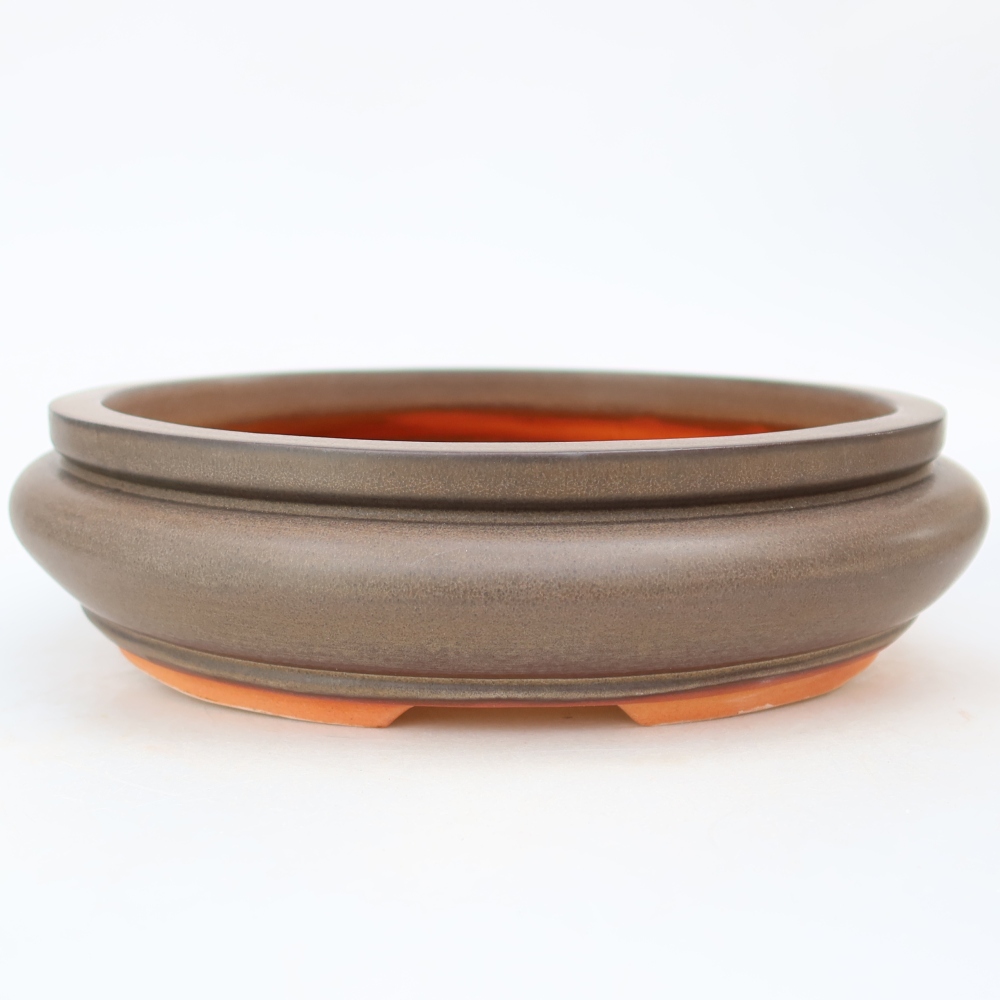 Miska ceramiczna  23 x 23 x 7 cm, kolor brązowy