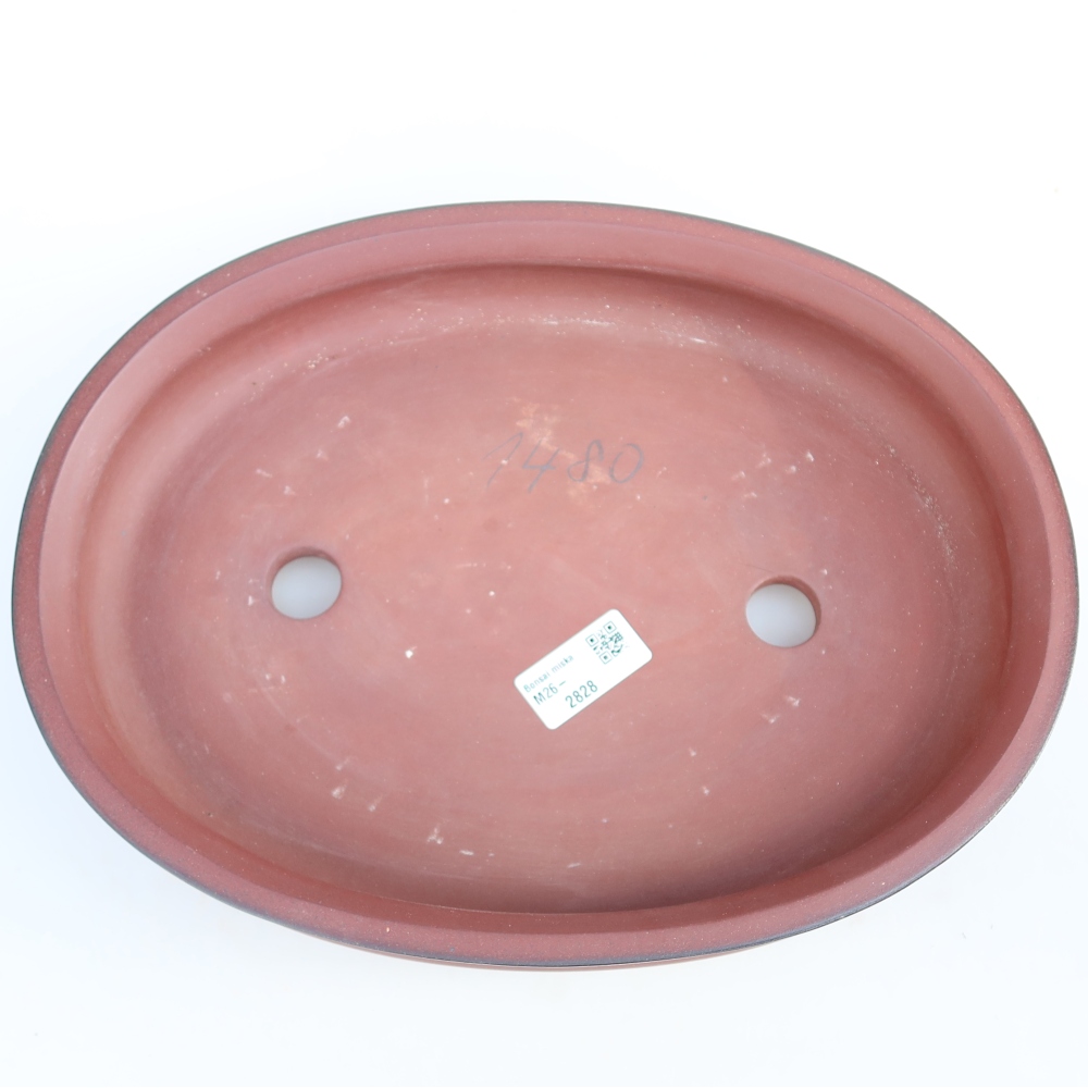 Ceramiczna miska  31 x 23,5 x 5,5 cm, kolor ceglasty