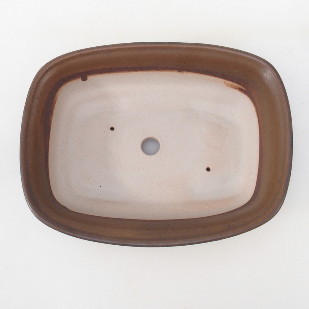 Bonsai bowl H09 - 30 x 23 x 7,5 cm. - brązowy