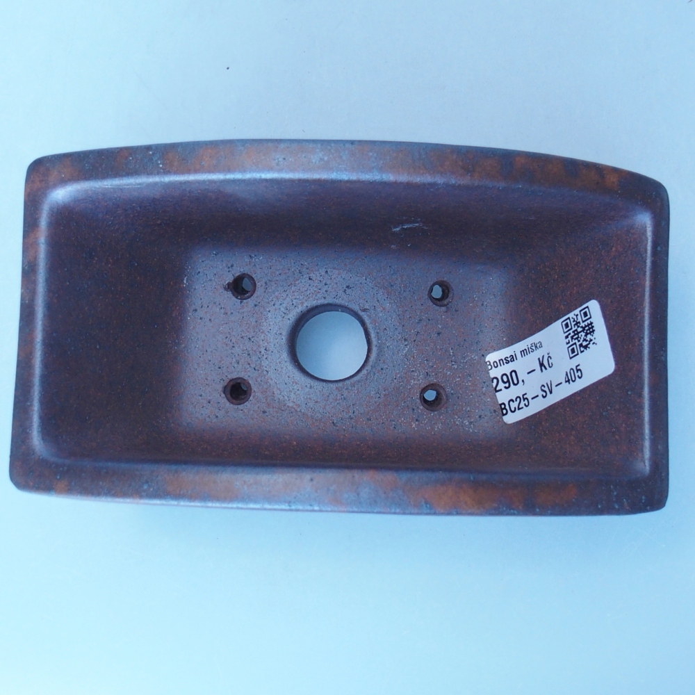Miska 16 x 8 x 9 cm brązowa