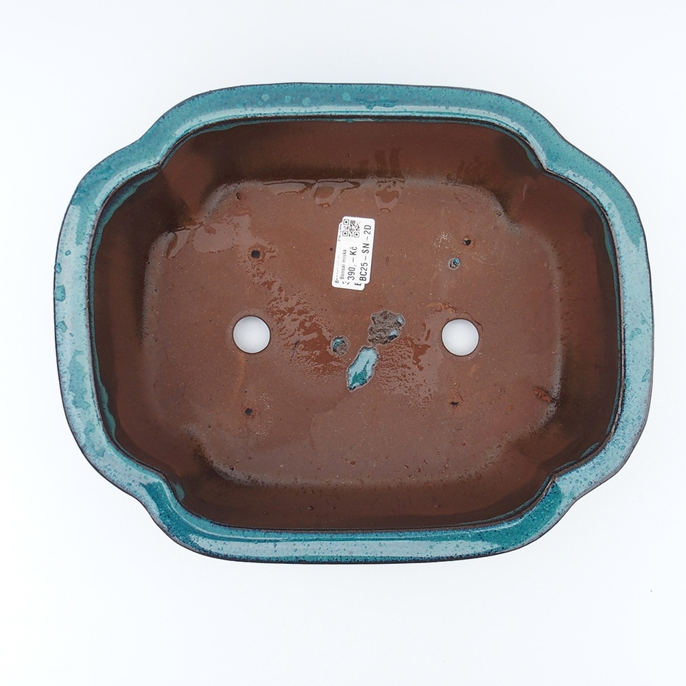 Miska 32 x 26 x 10,5 cm niebiesko-zielona
