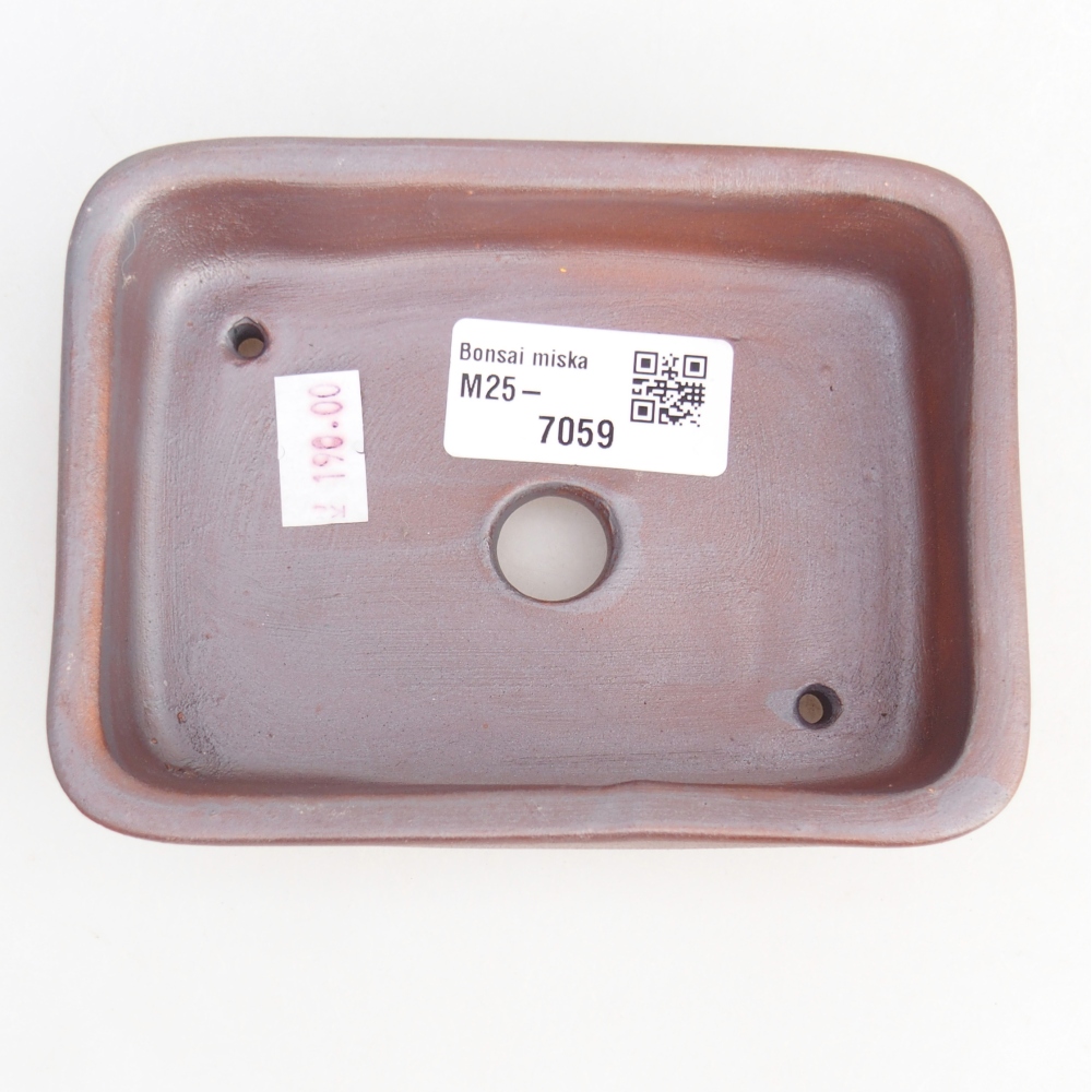 Ceramiczna miska do bonsai 12,5 x 9,5 x 3,5 cm, kolor metaliczny