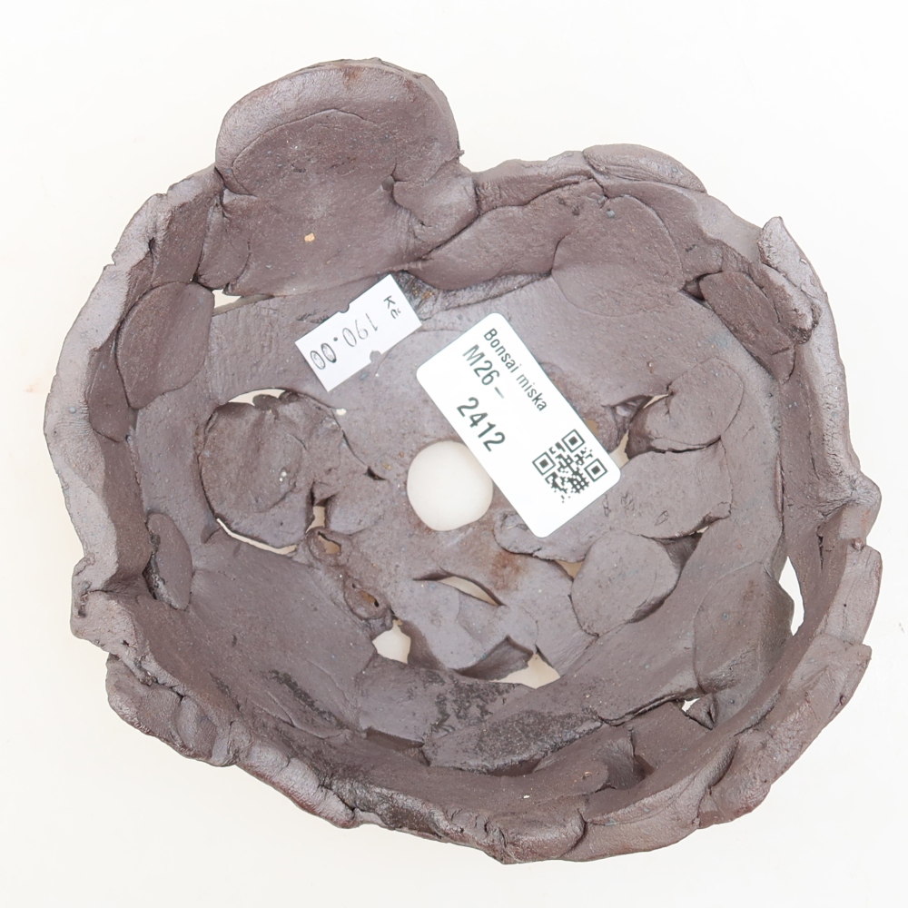 Ceramiczna skorupa  13,5 x 13,5 x 7 cm, kolor metaliczny