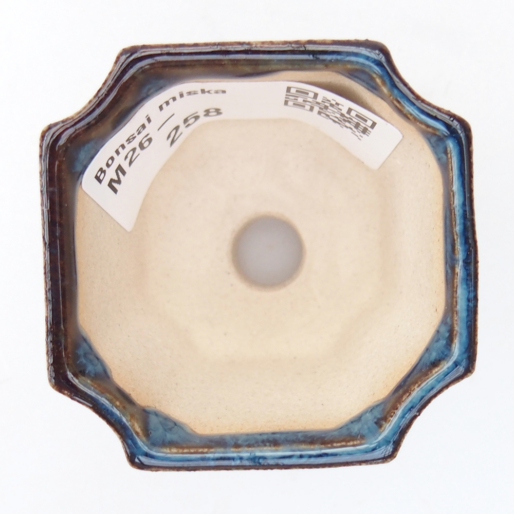 Mini miska do bonsai 4,5 x 4,5 x 4 cm, kolor niebieski