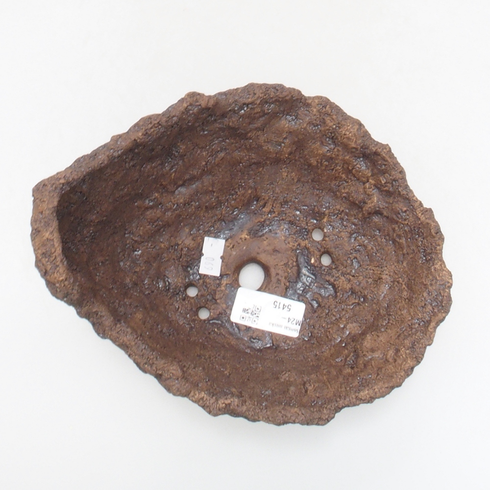 Muszla ceramiczna 17,5 x 16 x 17,5 cm, kolor brązowy