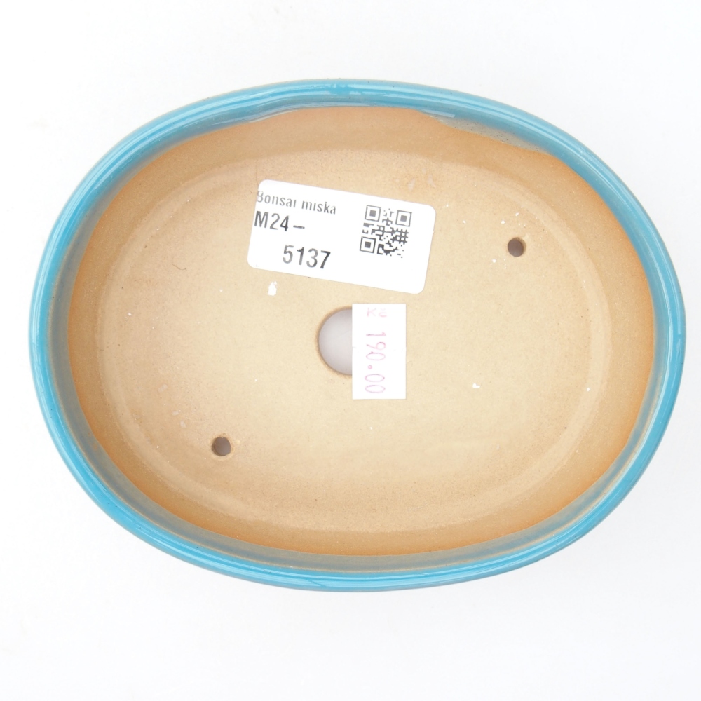 Ceramiczna miska bonsai 12,5 x 10 x 3,5 cm, kolor niebieski