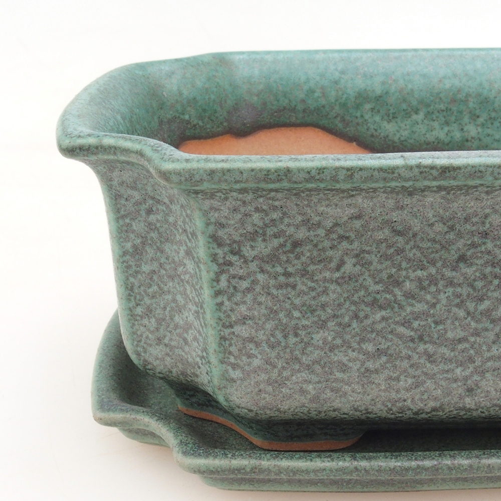 Bonsai bowl + spodek H01 - zielony