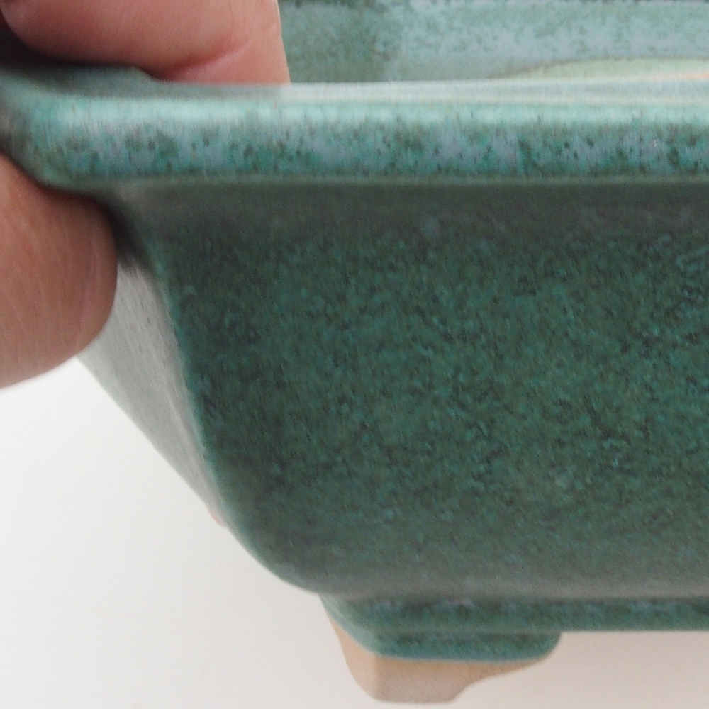 Bonsai bowl H05 - 19 x 21,5 x 7 cm. - zielony