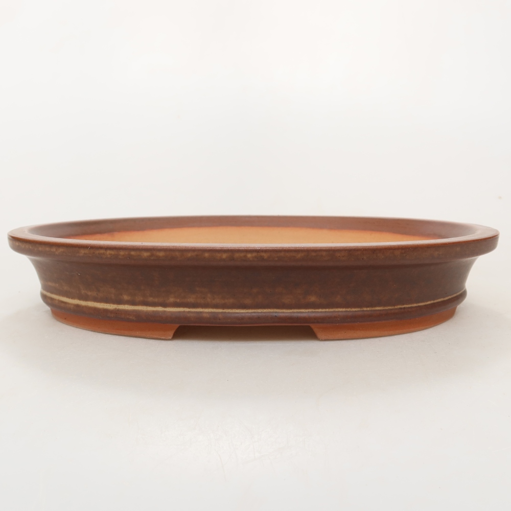 Miska ceramiczna  21 x 15 x 4 cm, kolor brązowy