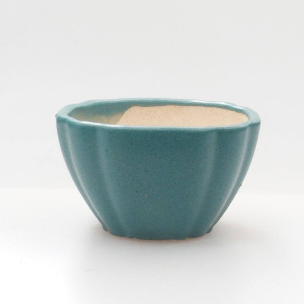 Ceramiczna miska bonsai 4,5 x 4,5 x 2,5 cm, kolor niebieski