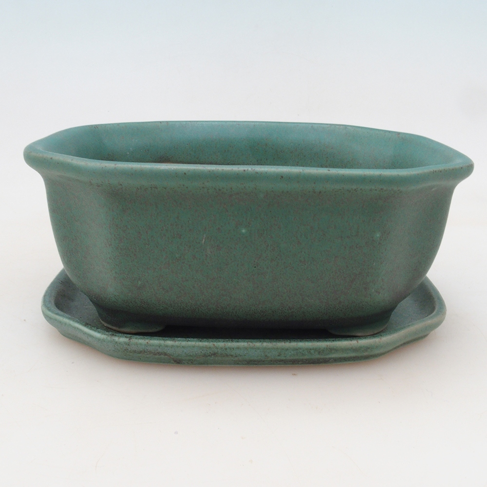Bonsai bowl + spodek H32 - 13x10x5,5 cm