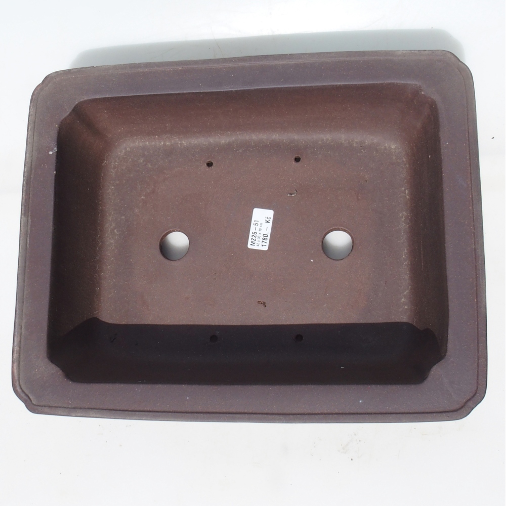 Misa do bonsai 42 x 33 x 10 cm - brązowa