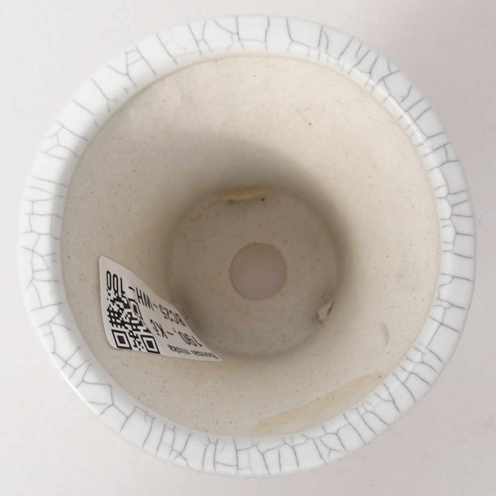 Ceramiczna miska do bonsai 9 x 9 x 8 cm, kolor raku