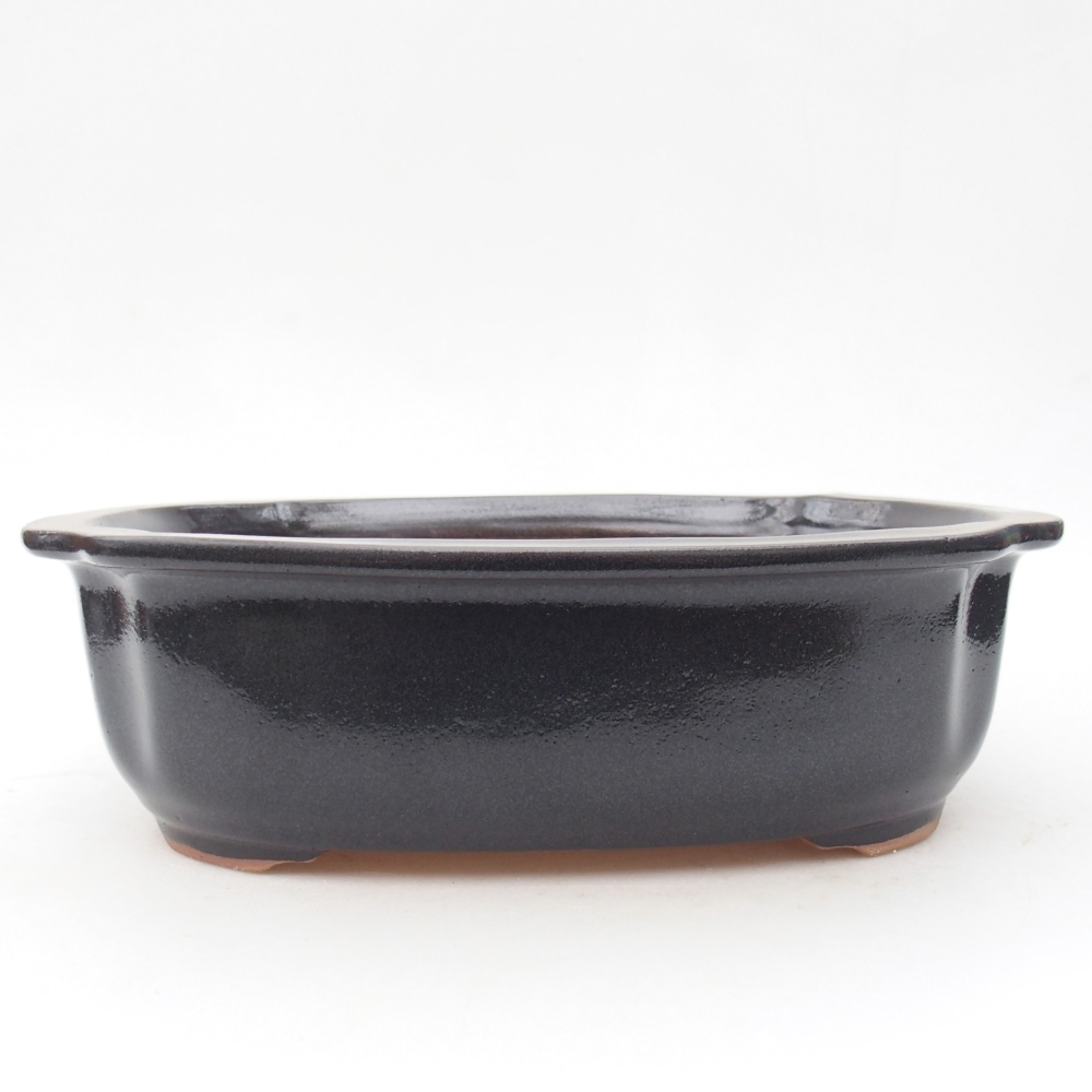 Ceramiczna miska do bonsai 25 x 21 x 7,5 cm, szara