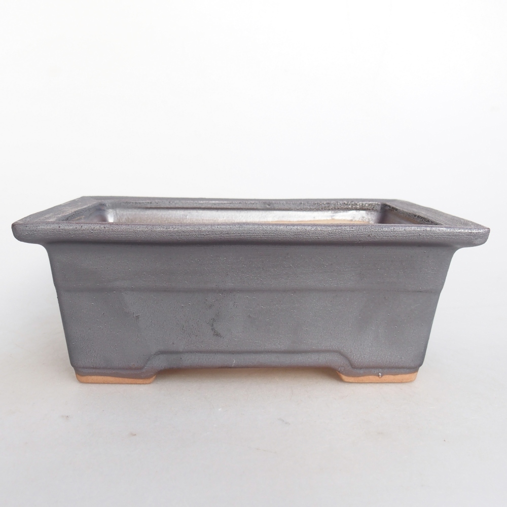 Ceramiczna miska do bonsai 16 x 12 x 6 cm, kolor metaliczny