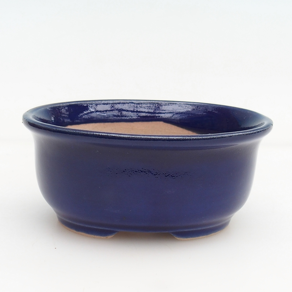 Miska bonsai + podstawka H30 - 12 x 10,5 x 5,5 cm - niebieska