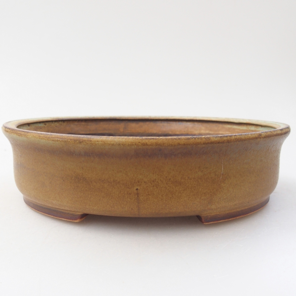 Ceramiczna miska do bonsai 17,5 x 16 x 4,5 cm, zielona