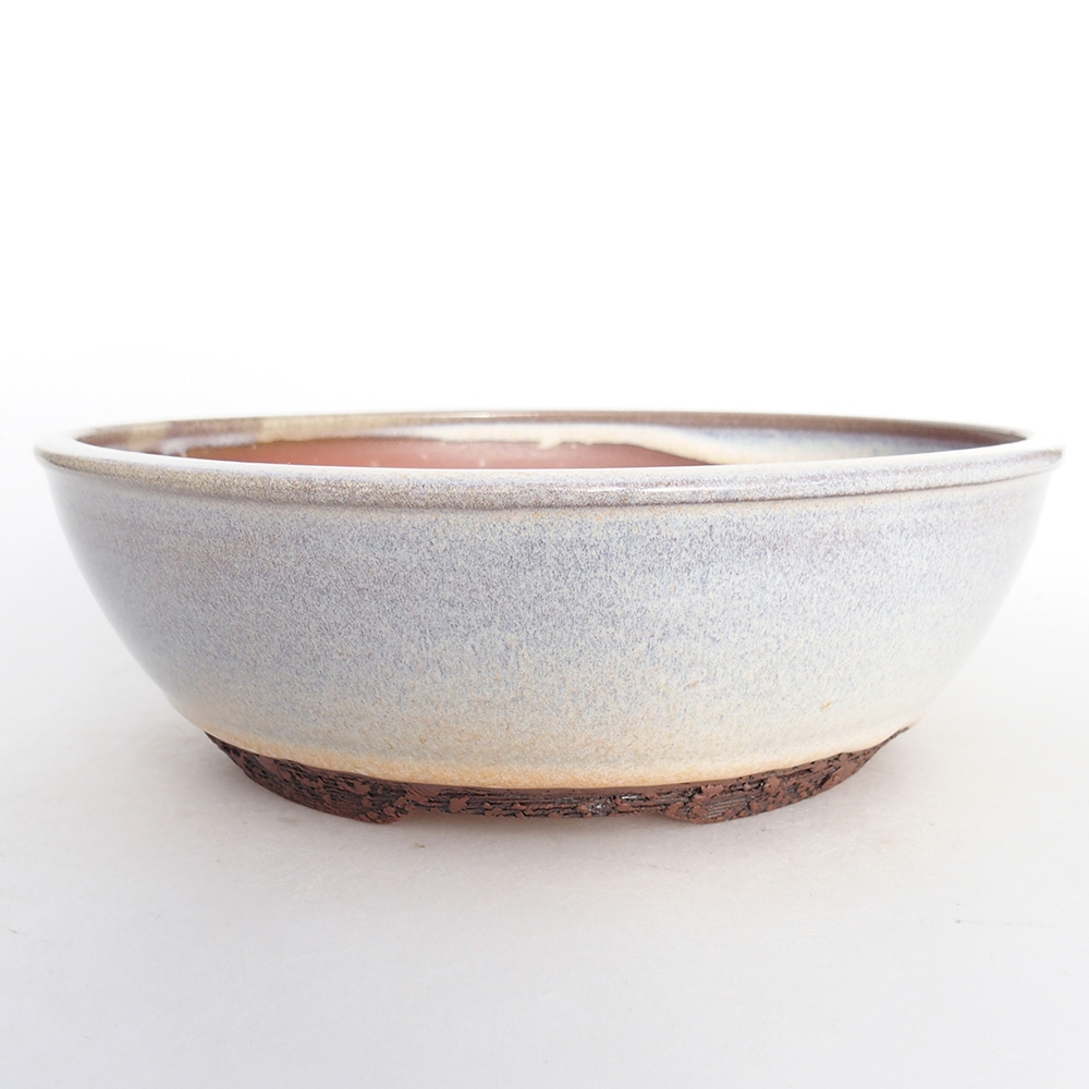 Ceramiczna miska bonsai 19,5 x 19,5 x 6,5 cm, kolor niebieski
