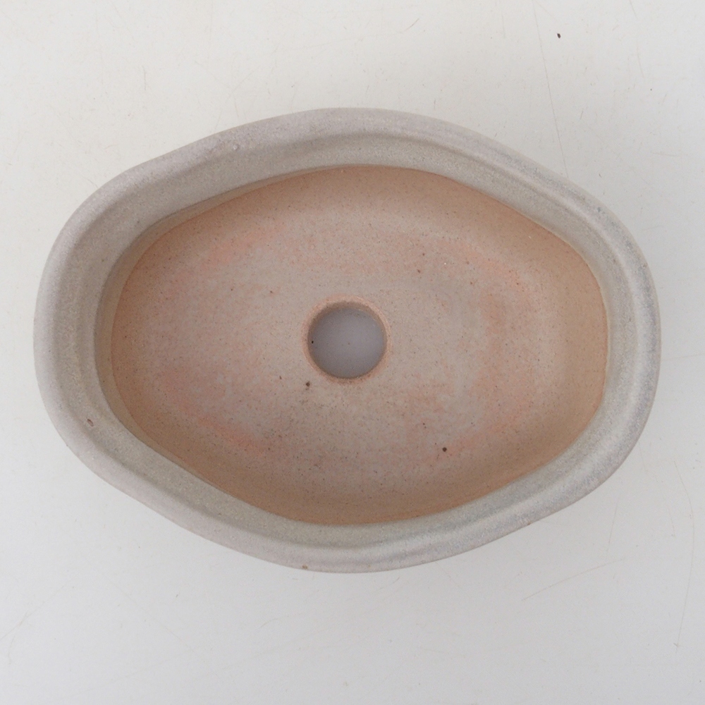 Bonsai bowl H05 - 11 x 8 x 4 cm. - beżowy
