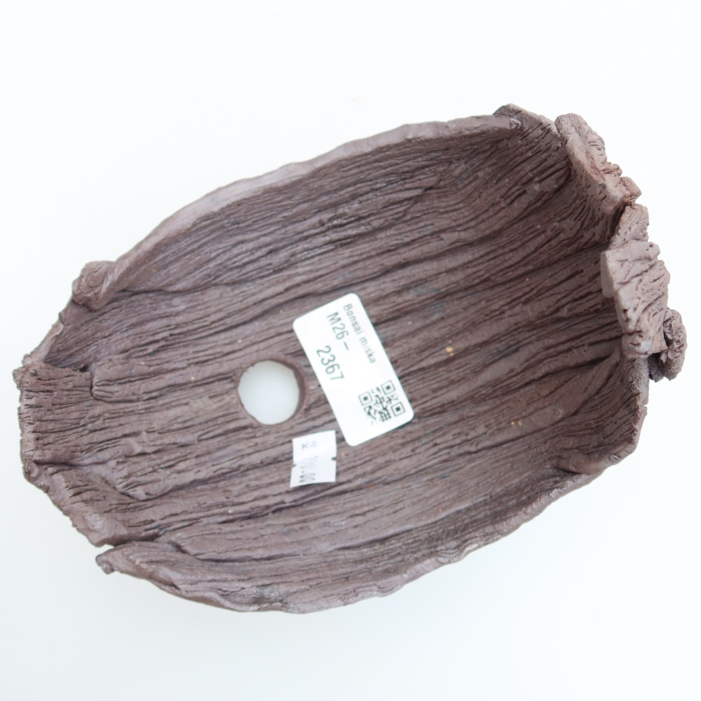Ceramiczna skorupa  13,5 x 11 x 14 cm, kolor brązowy