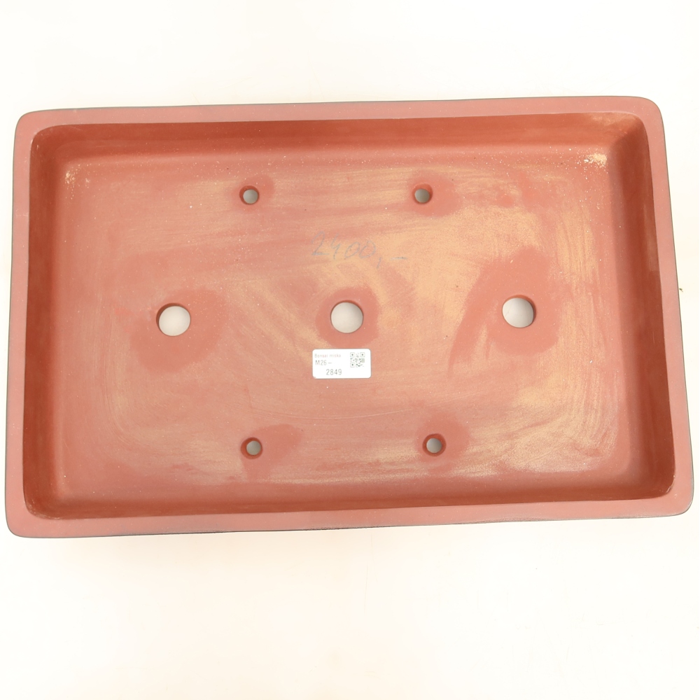 Miska ceramiczna  45 x 29 x 6,5 cm, kolor ceglasty – WYŁĄCZNIE ODBIÓR OSOBISTY lub transport na palecie