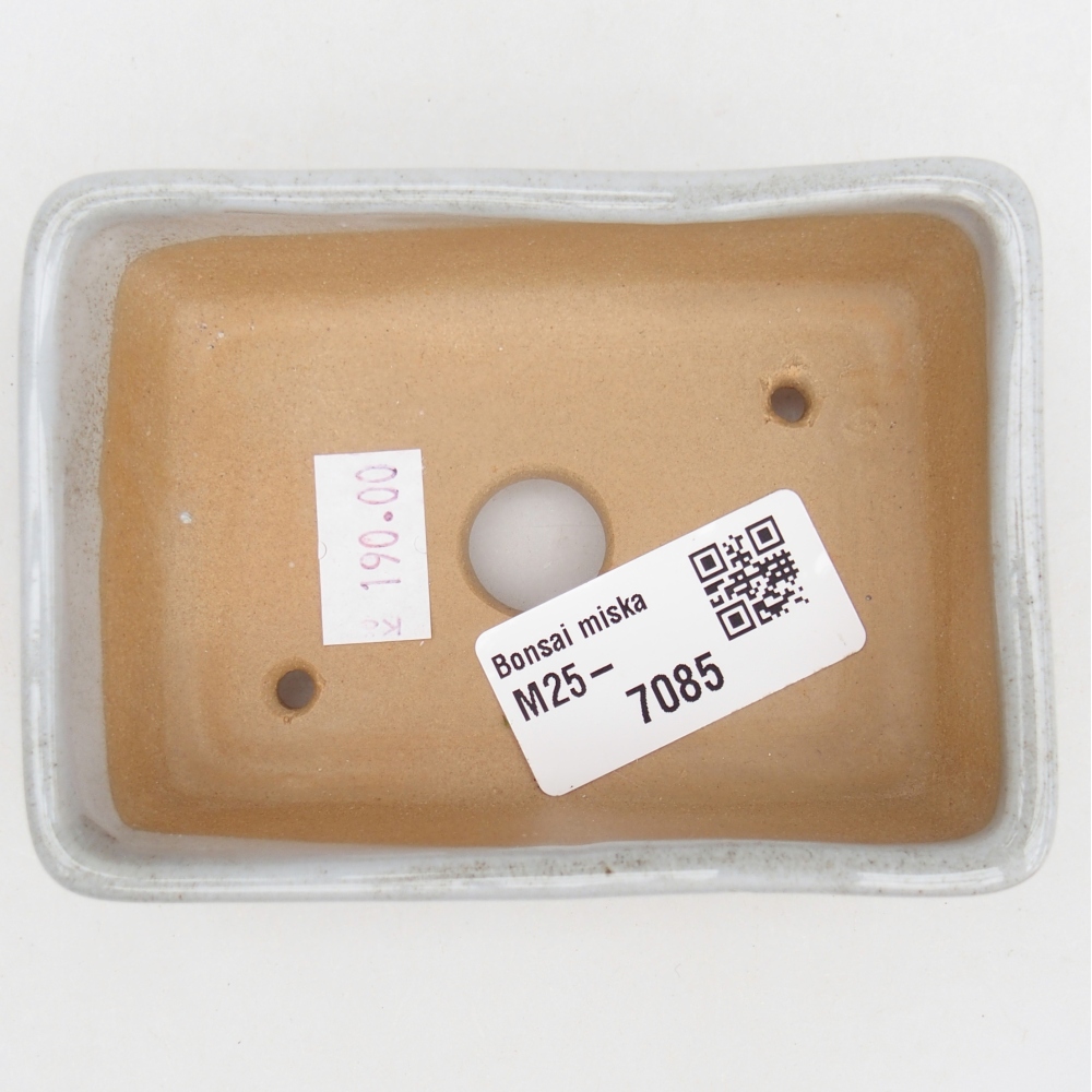 Ceramiczna miska do bonsai 10 x 7 x 3 cm, szara