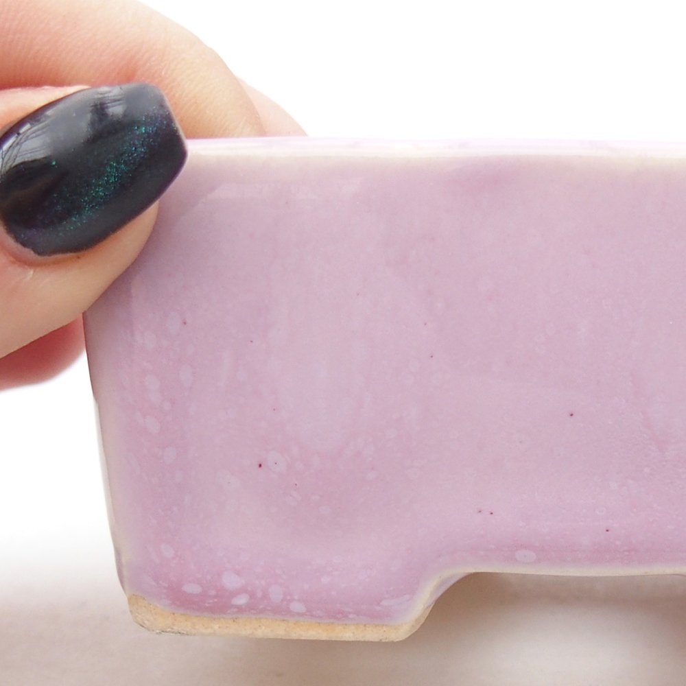 Mini miska bonsai 9 x 7 x 4 cm, różowa