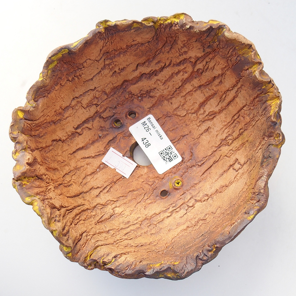 Ceramiczna skorupa 16 x 15 x 8,5 cm, kolor żółty