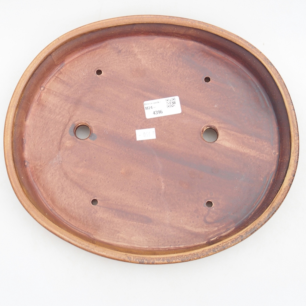 Ceramiczna miska bonsai 31 x 27 x 4 cm, kolor brązowy