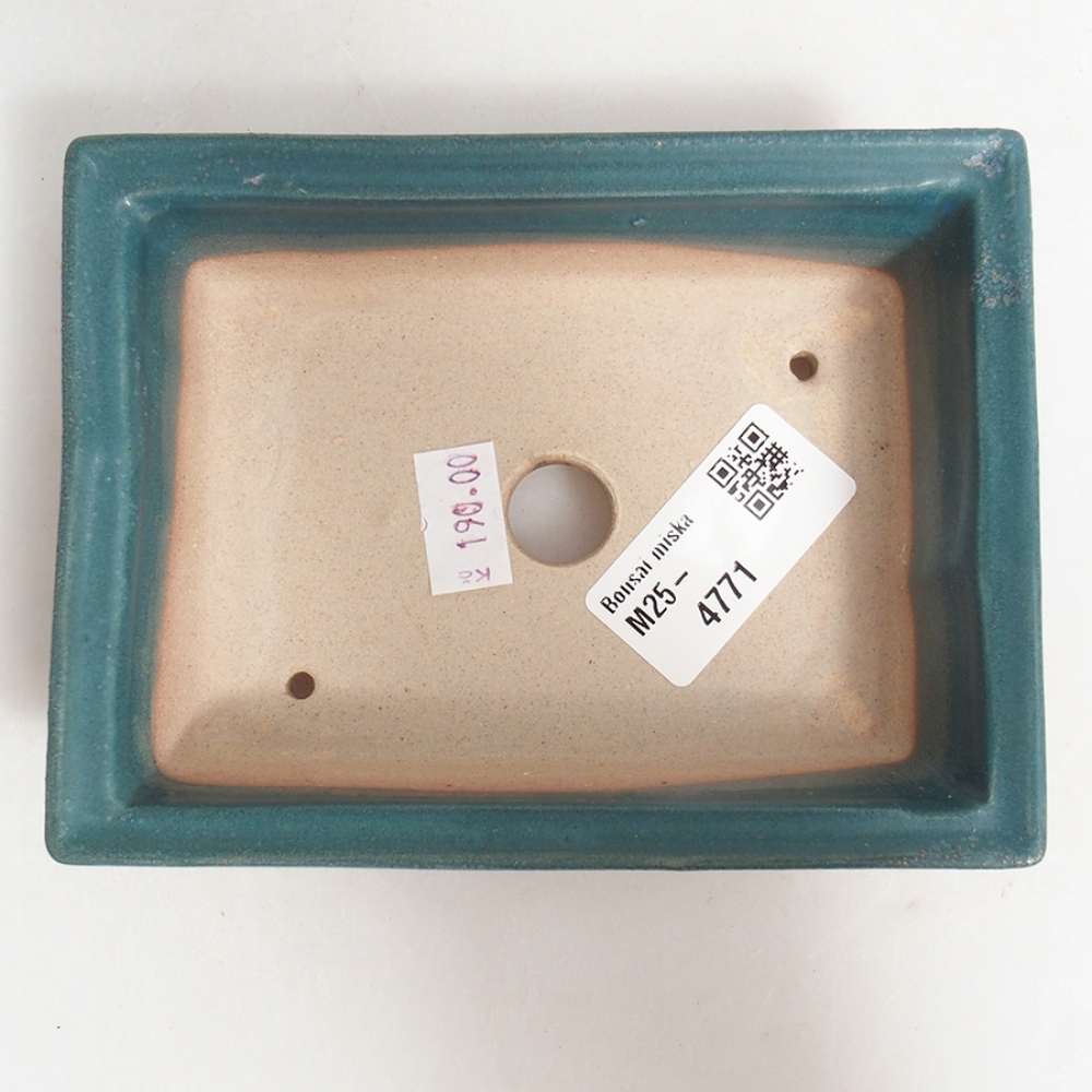 Ceramiczna miska bonsai 13 x 10 x 4 cm, kolor niebieski