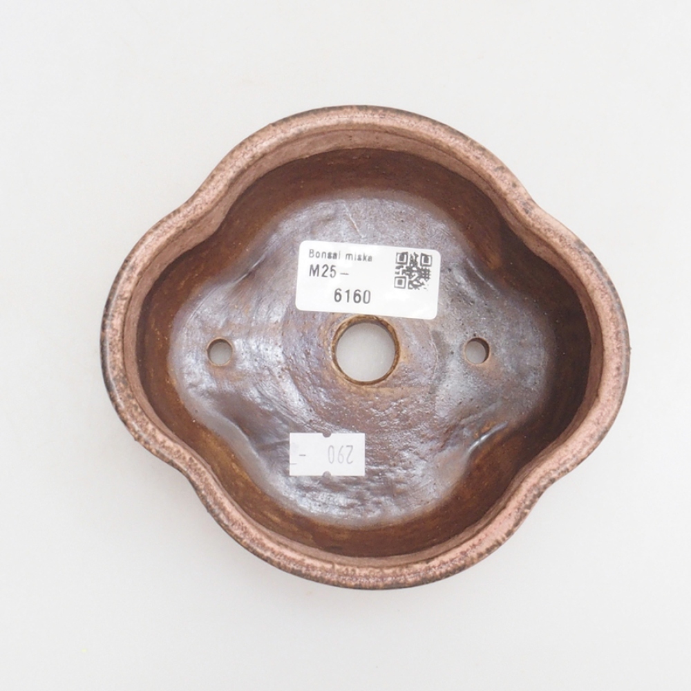 Ceramiczna miska do bonsai 13 x 12,5 x 5 cm, kolor różowy