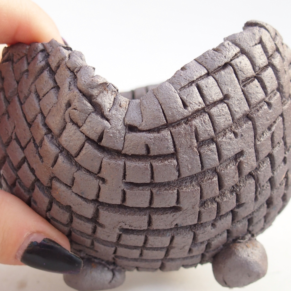 Muszla ceramiczna 10 x 10 x 7,5 cm, kolor metaliczny