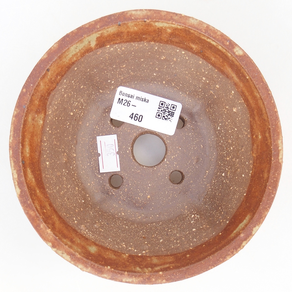 Ceramiczna miska do bonsai 13,5 x 13,5 x 6,5 cm, brązowa