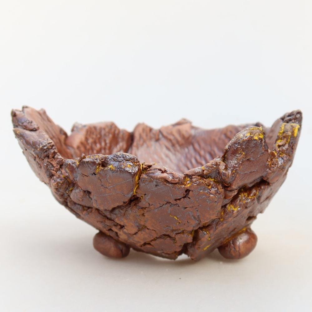 Ceramiczna skorupka  11,5 x 11 x 6 cm, kolor żółty