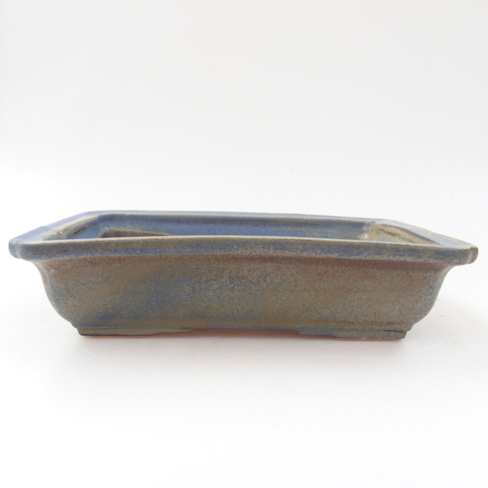 Ceramiczna miska bonsai 17,5 x 13 x 4 cm, kolor niebieski