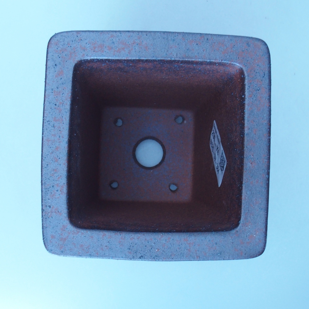 Miska 11,5 x 11,5 x 13 cm brązowa