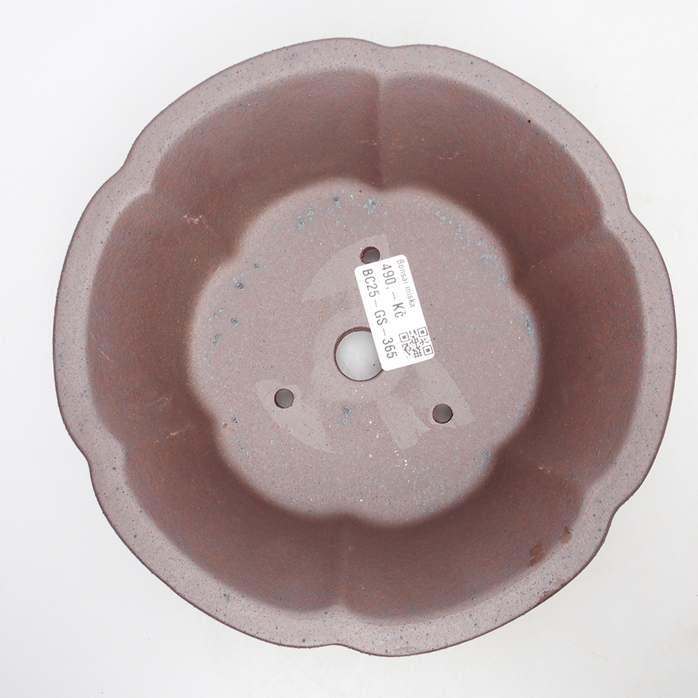 Miska 20 x 20 x 6,5 cm brązowa